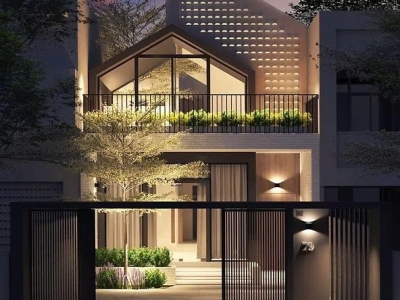 Mẫu nhà 2 tầng trẻ trung và hiện đại