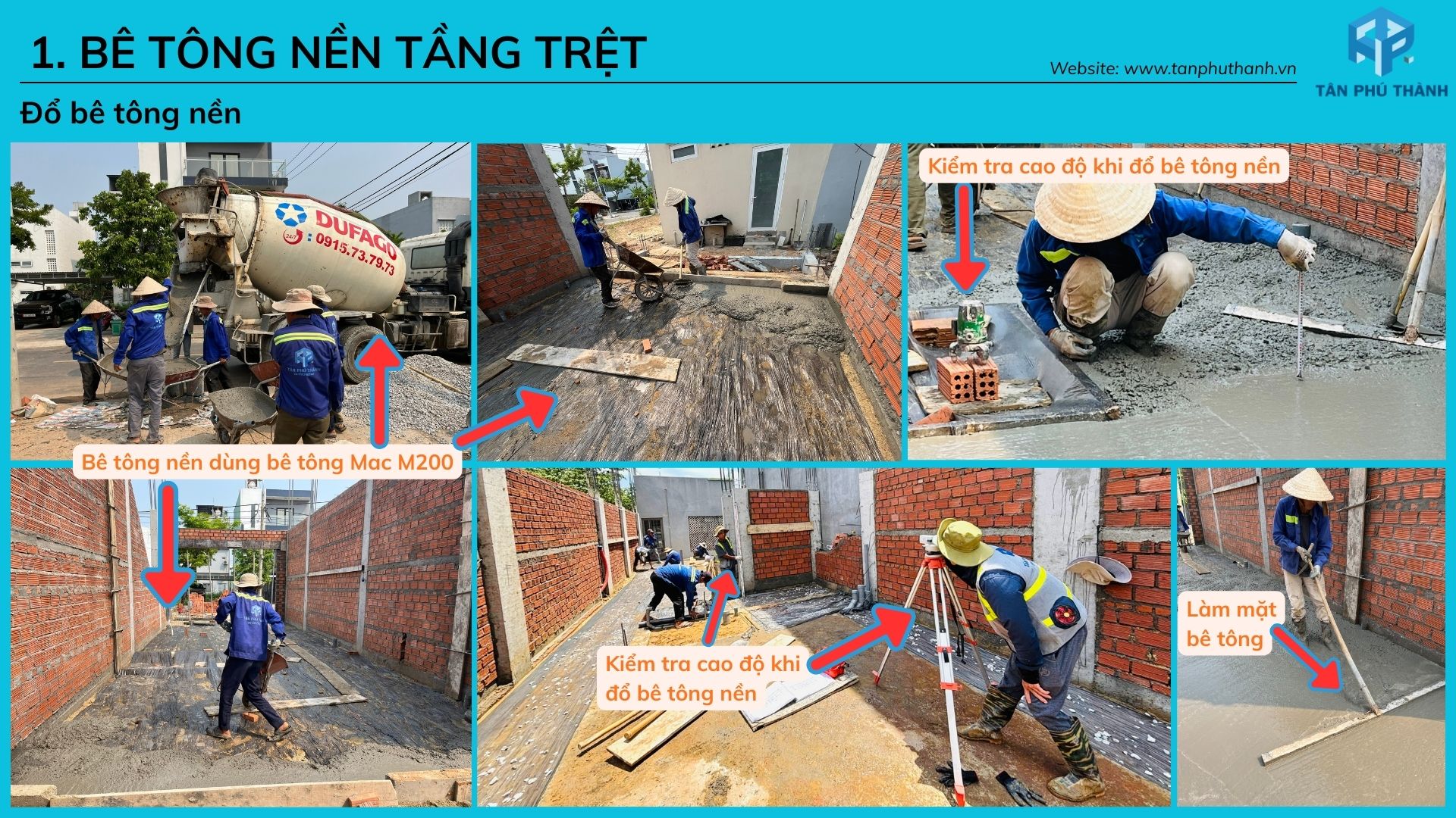 thi công phần thô nhà phố